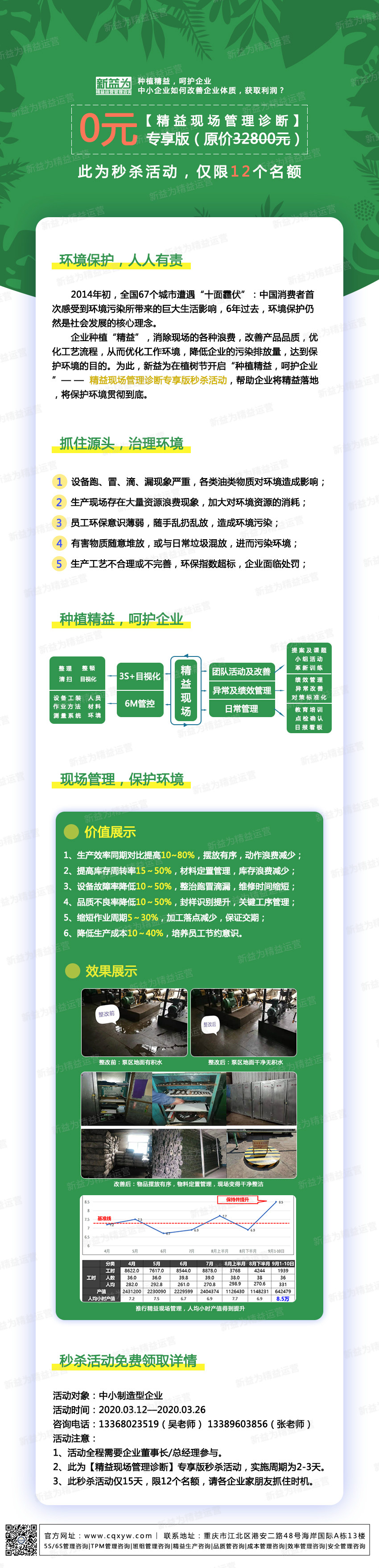 種植精益，呵護(hù)企業(yè)——精益現(xiàn)場管理診斷專享版秒殺活動(dòng)
